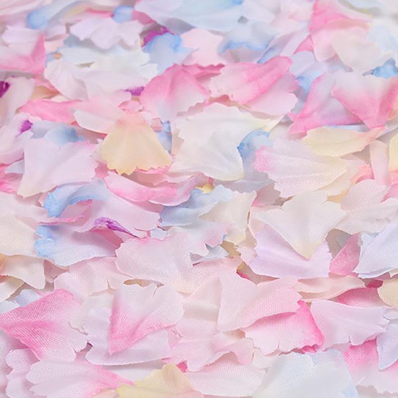 抖音快手仿真假花婚庆玫瑰花瓣制造花瓣雨桃红樱花场景T台KTV布置