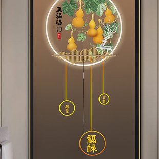 帘葫芦帘子遮挡厕所卧室免打孔挂帘家用玄关卫生间 门帘隔断帘中式