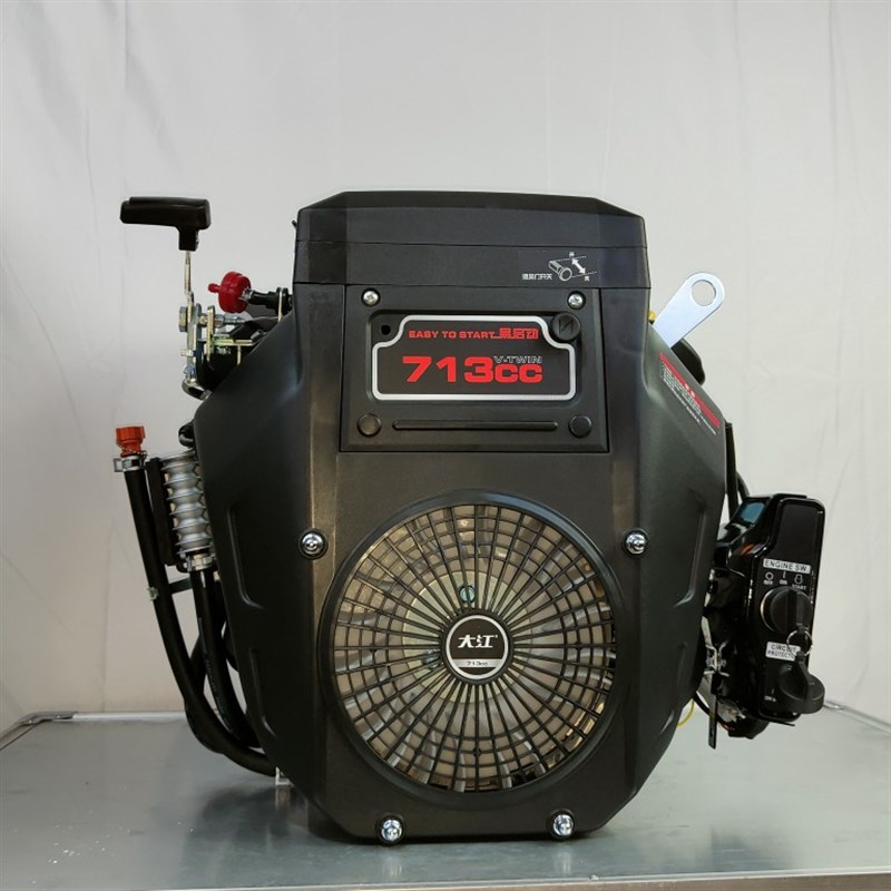 重庆大江双缸汽油机2V80F引擎713cc抽沙清洗机船用25.4轴24马力