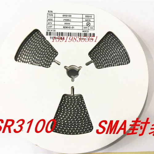SS310 SR3100 SMA/SMB/SMC DO-214AC封装 贴片肖特基二极管 整盘
