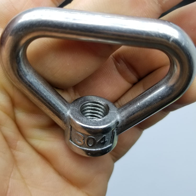 吊环螺母吊环挂钩螺丝起重螺栓m6m8m10m1K2m14不锈钢手拧吊环螺母