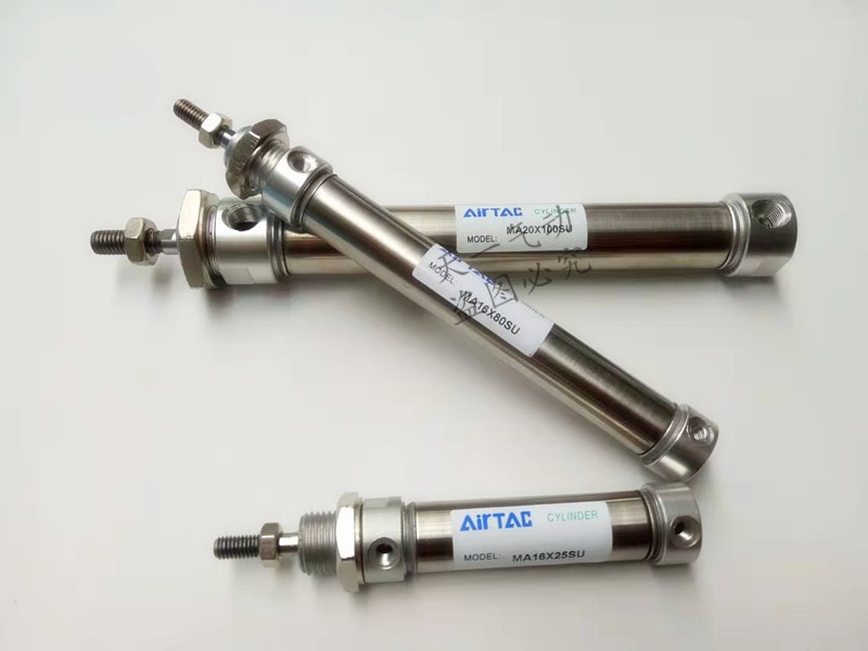 亚德客MA25*X20X25X30X40X50X60X75X80X100X150X300-S-U气缸