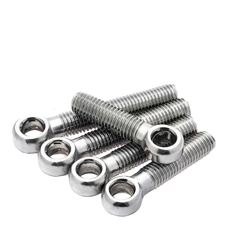 304不锈钢活f节活接螺丝吊环鱼眼螺杆带孔螺栓M5M6M10M12M16-M24