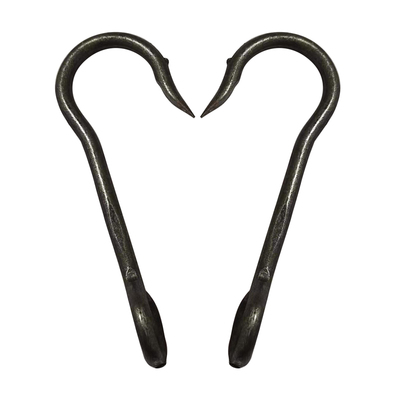 挑水扁担钩子钢钩挂钩铁吊钩铁钩起重勾M子货钩多功能园林工具