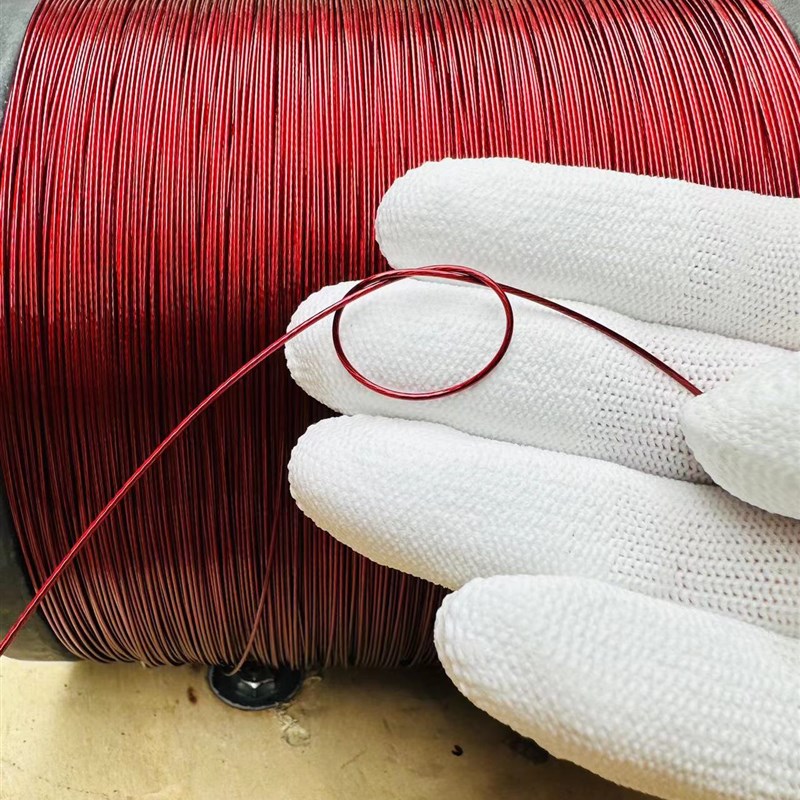 红色包胶304不锈钢钢丝绳晾衣绳耐磨拉力大细软钓鱼绳0.3-8mm