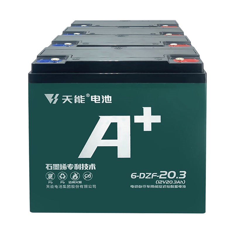 天能电动车电池A+48V12A/60V72V35Ah20ah32A黑金石墨烯三轮车电瓶图片