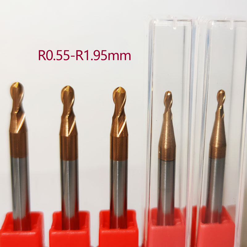 台湾非标点数平底铣刀球刀R0.6 R0.65 R0.8 R1.2 R1.3 R1.6 R2.25