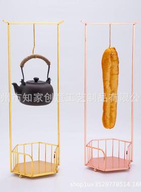 网红大创意餐厅餐具挂肉饭店摆盘火锅鸭肠架专用盘子特色油条架子