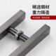 加厚无框玻璃门拉手不锈钢ktv大门拉手防火门木门把手方管加长