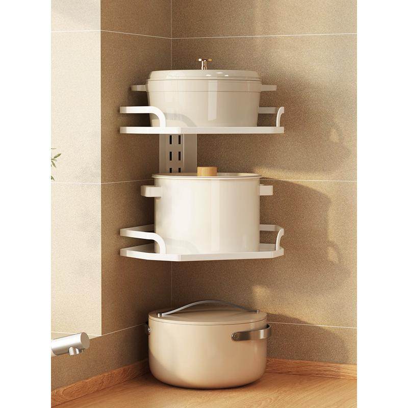 cs锅架壁挂可调节三角厨房用多层置物架转角竖放挂墙锅具收纳架,畜牧/养殖物资,特种养殖设备,淘宝优惠券,粉丝福利购,淘宝优惠卷