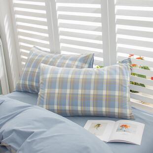 纯棉水洗棉被套单件200x230双人全棉被罩150x200单人床单三四件套