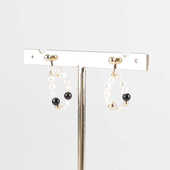 中古95新TASAKI塔思琦淡水珍珠K14黄金耳环