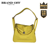 「9.0新」HERMES LINDY青柠色EVERCOLOR皮30单肩包 爱马仕