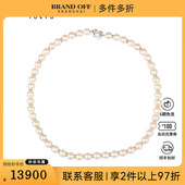 中古95新TASAKI塔思琦海水珍珠金环串珠项链92546cm