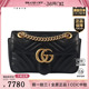 MARMONT 肩背包黑色牛皮斜挎包446744 古驰 「9.0新」GUCCI