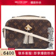 中古LV路易威登SAINTONGE奶白色老花斜挎包M43559