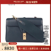 SOFT 中古9.0新CELINE TEEN 16蓝牛皮TEEN斜挎包二手奢侈品包包