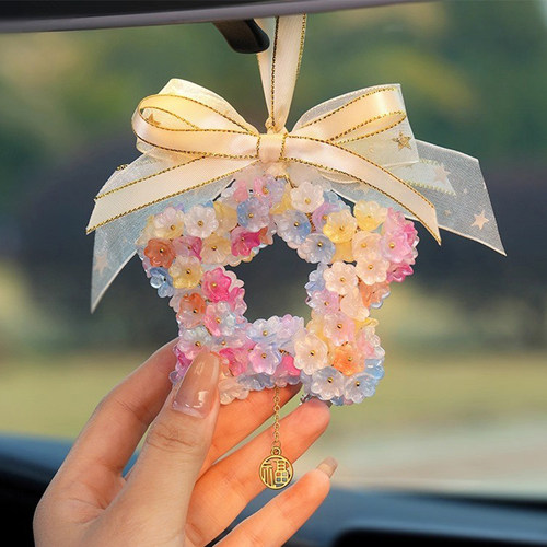 星星水晶车载挂件汽车内后视镜上装饰品吊坠高级感女2025新款礼物