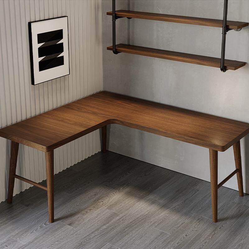 实木桌板转角桌面板板实老定制榆木书桌电脑桌升降松木板木板型L