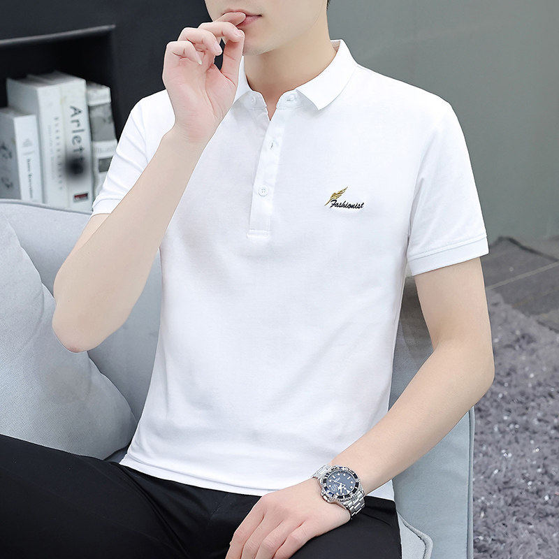 男士短袖t恤2026新款潮牌纯棉夏季男装翻领polo衫有带领保罗体桖