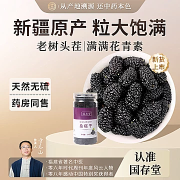 国存堂！新疆特级桑葚干1罐/100g