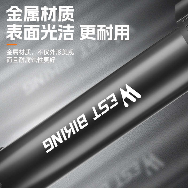 西骑者自行车打气筒家用高压充气泵山地公路车单车气筒子带气压表