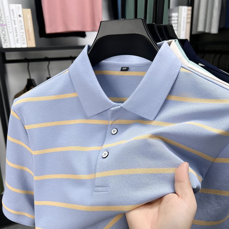 2025夏季新款男士翻领polo衫