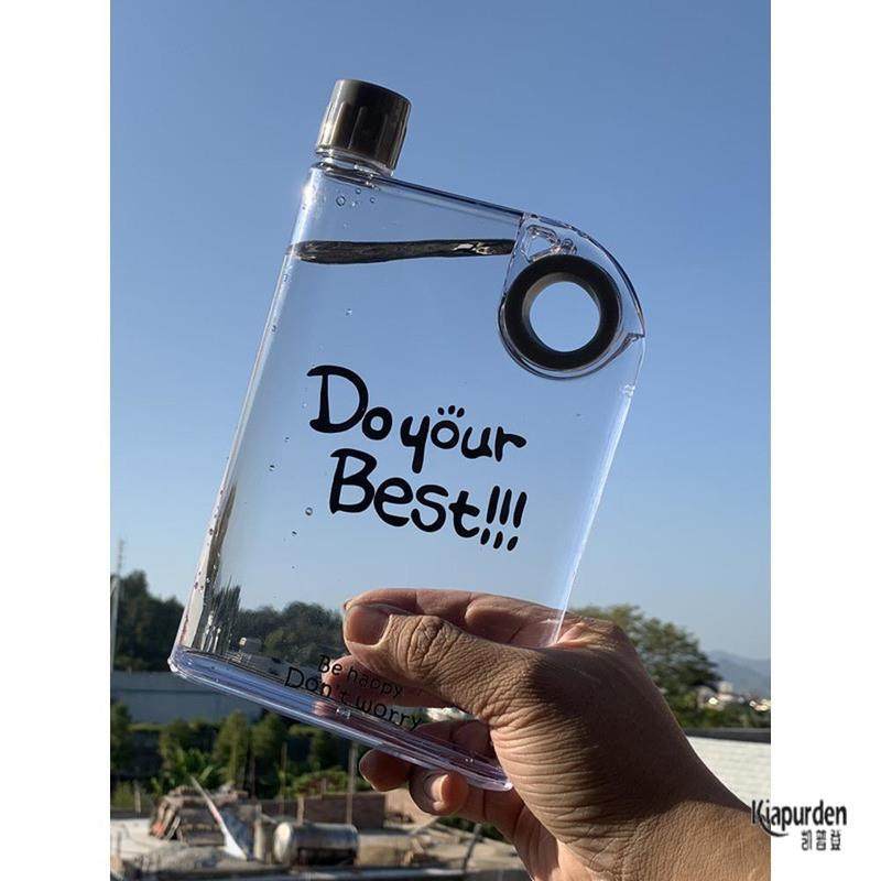 a5扁平水杯塑料纸片摩西水瓶扁形透明方形小水壶便携男生方型杯.,餐饮具,随手杯,淘宝优惠券,粉丝福利购,淘宝优惠卷