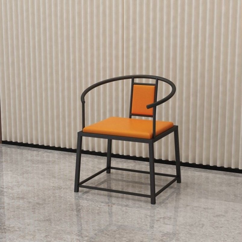 铁艺太师椅官帽椅圈椅围椅靠背椅扶手椅茶椅主人椅客椅新中式椅子