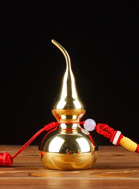 纯铜葫芦挂件大小号开口八卦铜葫芦家居客厅汽车装饰品铜葫芦摆件