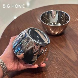 防烫防摔蒸蛋碗！1810不锈钢儿童吃饭碗喝粥米饭碗宝宝小碗辅食碗