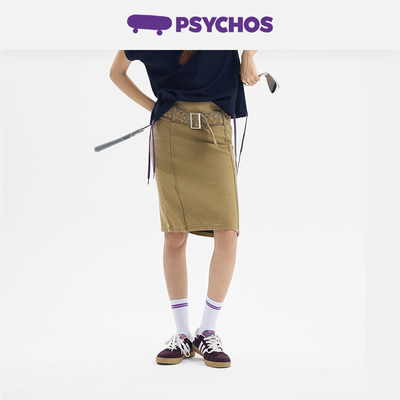 PSYCHOS热浪沙丘老花直筒半裙女