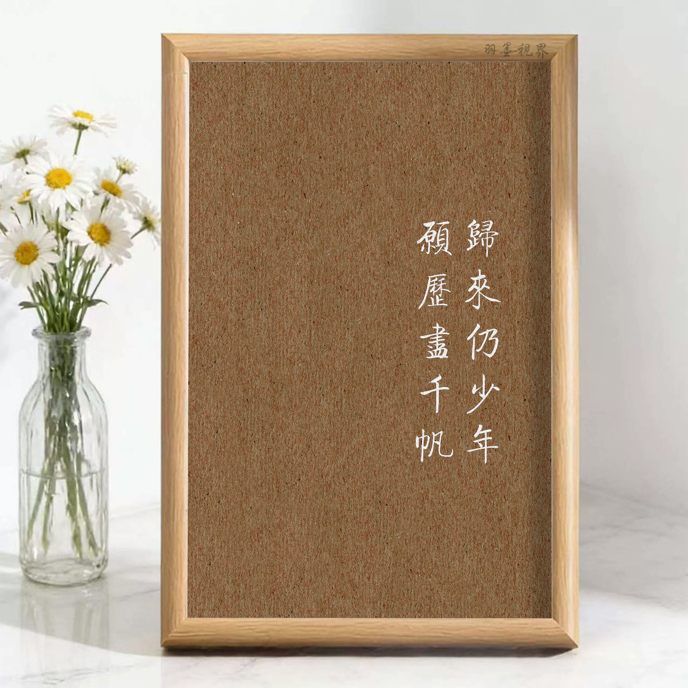 愿历尽千帆归来仍少年励志相框