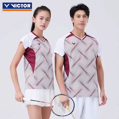 VICTOR/威克多羽毛球服T-60000TD胜利男女大赛款透气运动短袖T恤