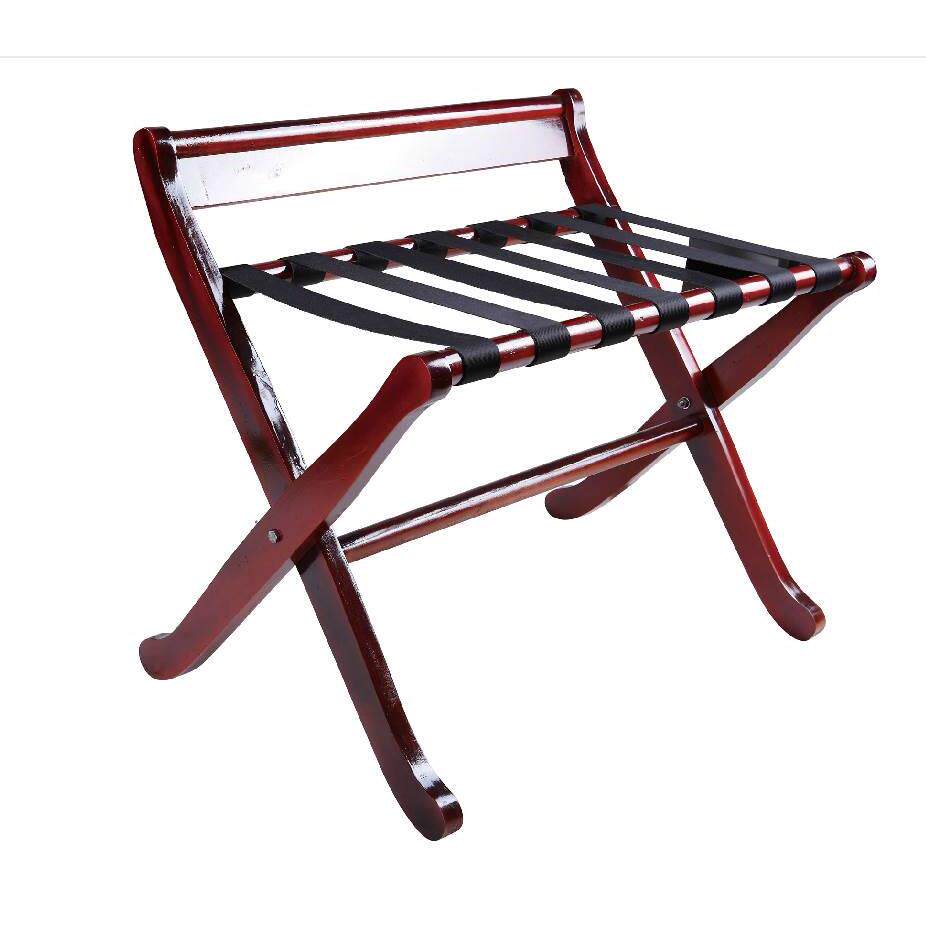 加大酒店行李架卧室行李架实木行李架客房行李架折叠放衣架置物架