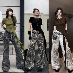 Blackgirl【逆袭之路】新款夏季T恤收腰飘带小众设计短袖显瘦百搭