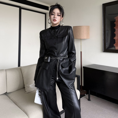 Blackgirl酷飒拽姐收腰显瘦外套