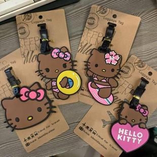 行李牌挂件登机牌HelloKitty可爱猫咪系列箱包旅行箱防丢失吊牌