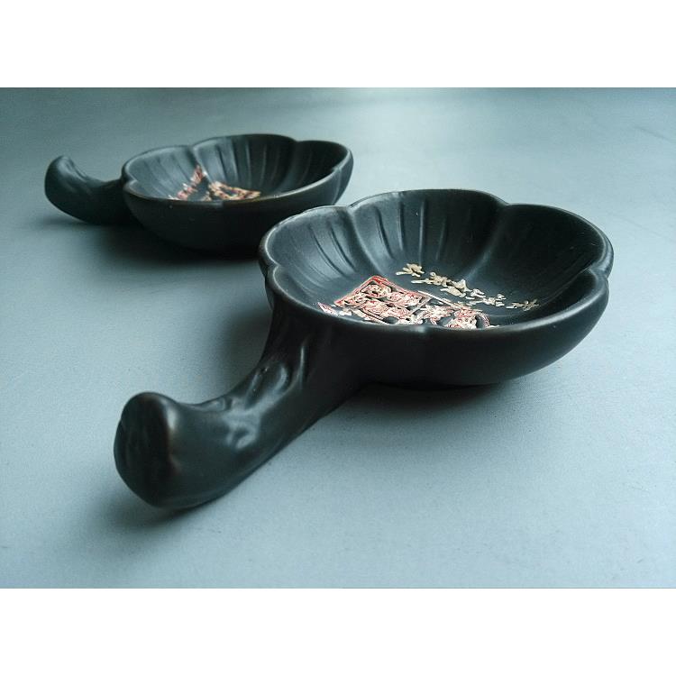 多款两用精美工艺陶瓷笔搁笔架毛笔架小楷毛笔沾墨汁可做砚台