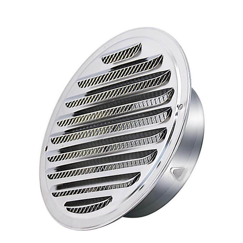 304不锈钢平头风帽外墙出风口油烟机排烟管排风防风罩平面带网罩