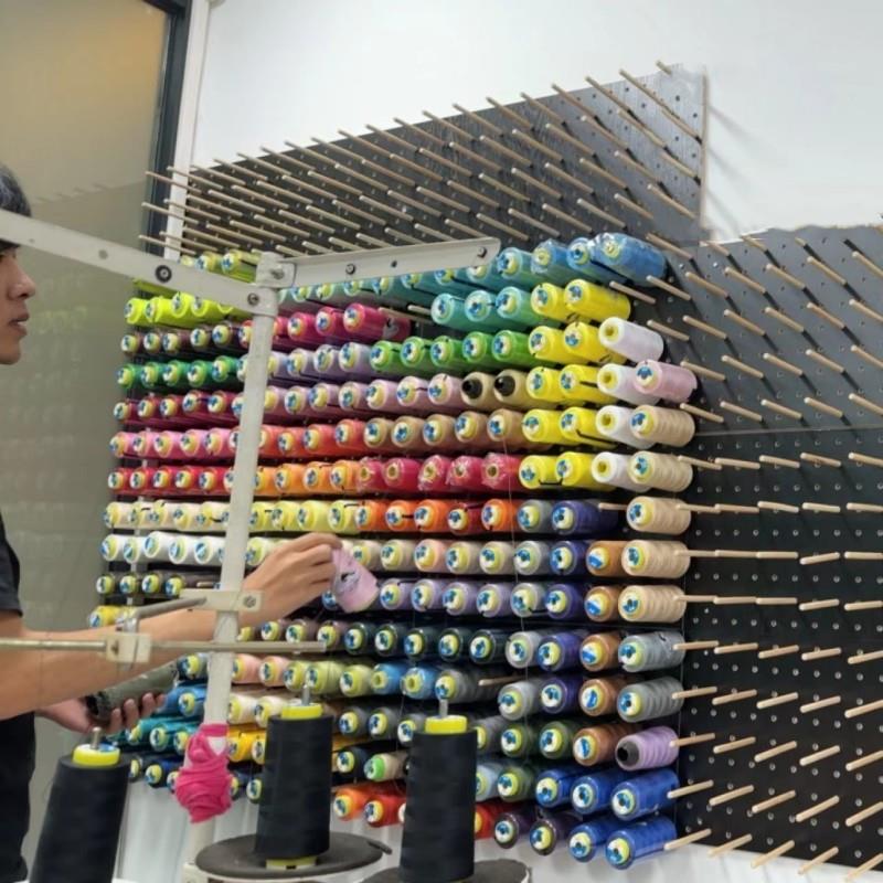 实木洞洞板玉线麻线渔线手链线珠宝水晶线缝纫线架宝塔线架绣花线