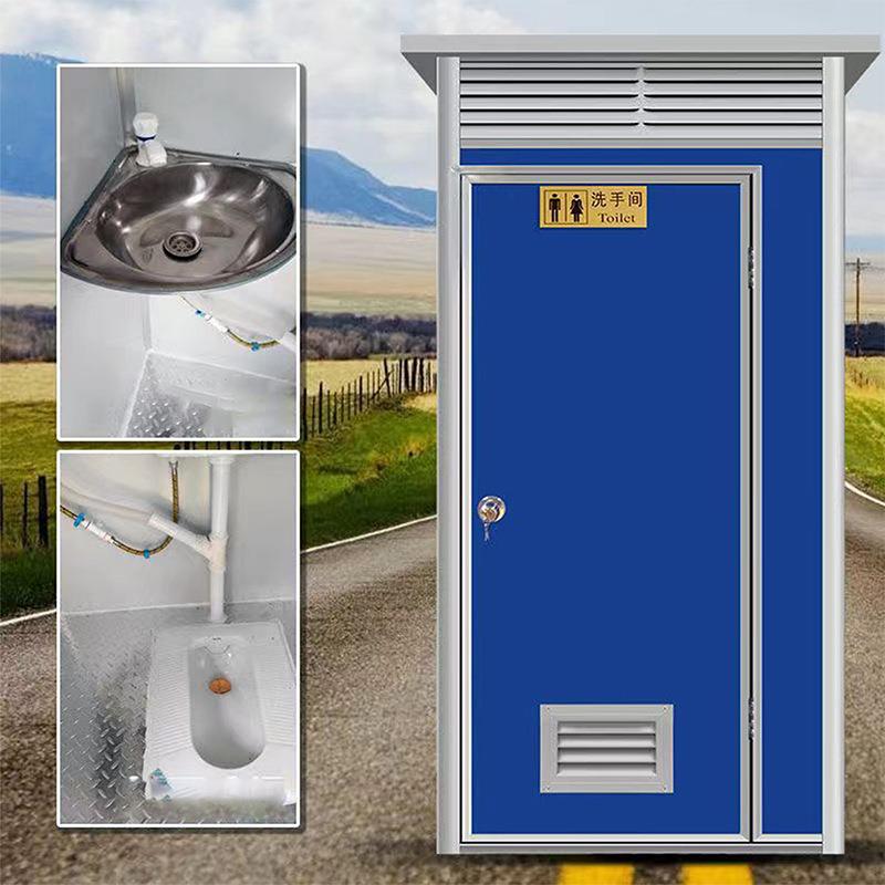 彩钢移动厕所户外景区工地临时厕所彩钢移动洗澡房淋浴房