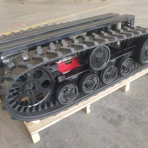 厂家现货履带橡胶底盘小型遥控电动工程橡胶运输履带底盘