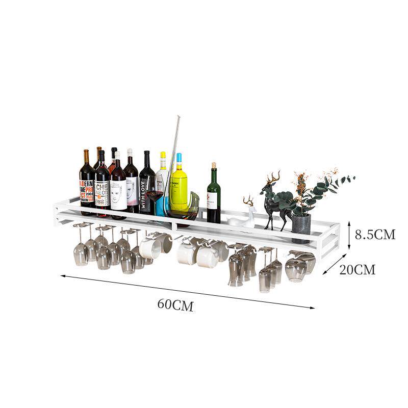444Z墙上酒架置物架壁挂餐厅厨房客厅吧台装饰酒柜悬挂红酒杯架展