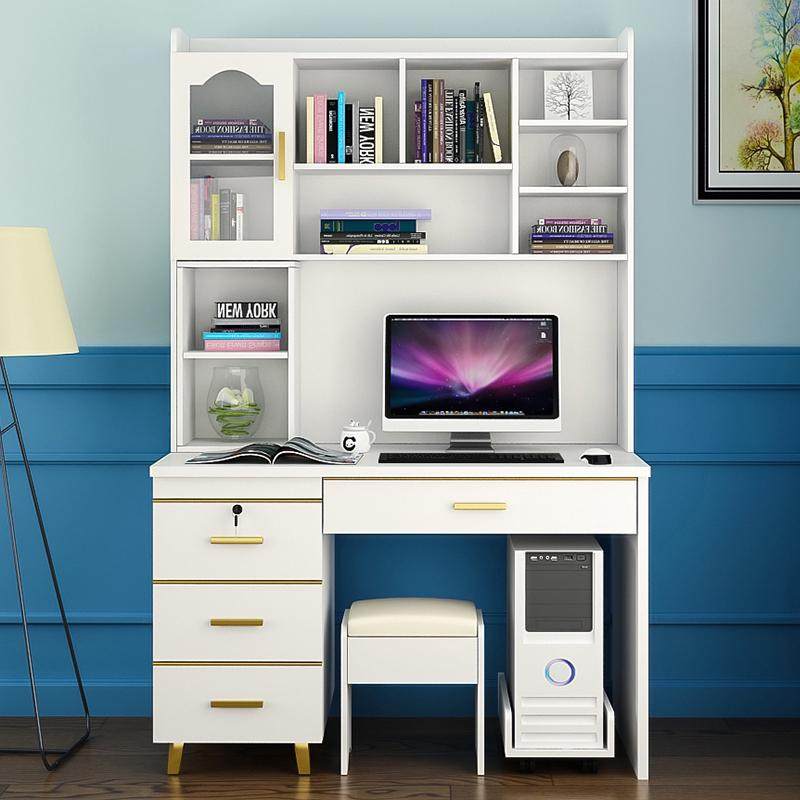 书柜书桌组合80cm一体带书架卧室儿童电脑写字桌台式学生学习家用,住宅家具,电脑桌,淘宝优惠券,粉丝福利购,淘宝优惠卷