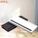 桌面铝合金毛刷线盒桌面翻盖线盒缓冲铝合金过线盒黑白两色直销