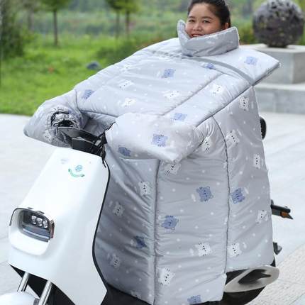 电动车挡风被冬季加绒加厚大小型电瓶电车防水防寒保暖冬款防风