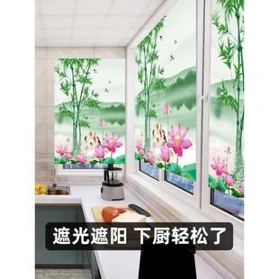 办公室卫生间阳台全遮光 现货 新款 2025窗帘卷拉式 遮阳免打孔安装