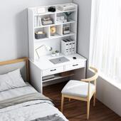 书桌书架一体台式 电脑桌简约家用小户型学生书柜卧室学习写字桌子