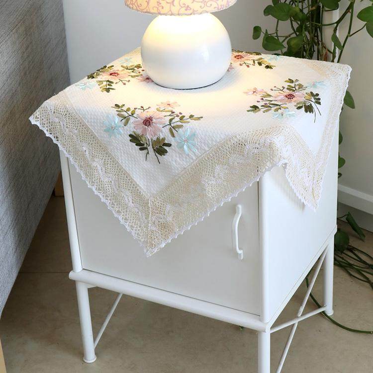 布艺床头柜盖布微波炉洗衣机冰箱方巾防尘蕾丝棉麻桌布复古中式,居家布艺,万能盖巾,淘宝优惠券,粉丝福利购,淘宝优惠卷